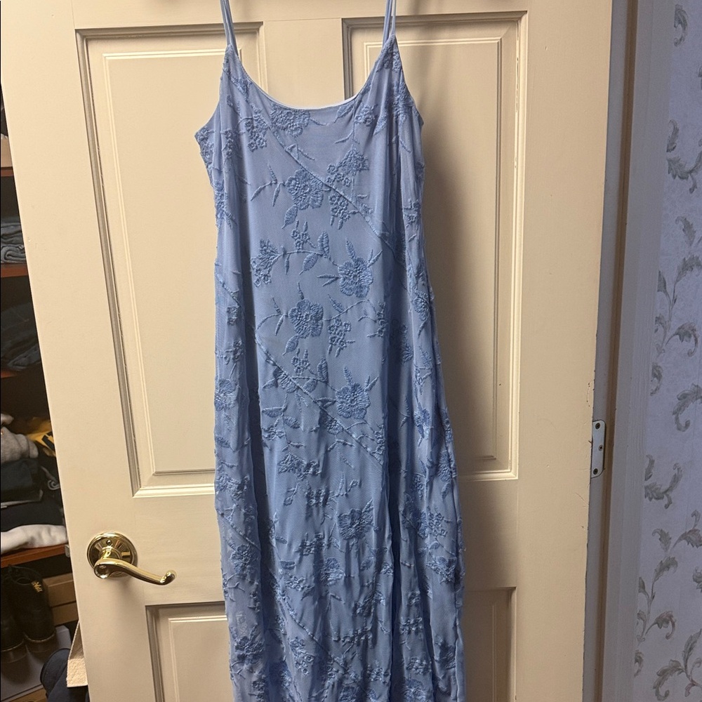 Altar'd State Blue Asymmetrical Dress